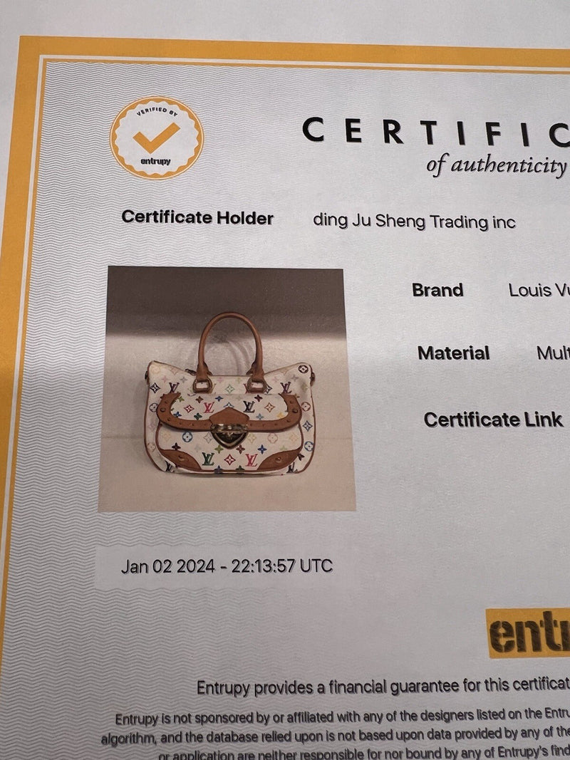 Louis Vuitton White Multicolor “Rita”