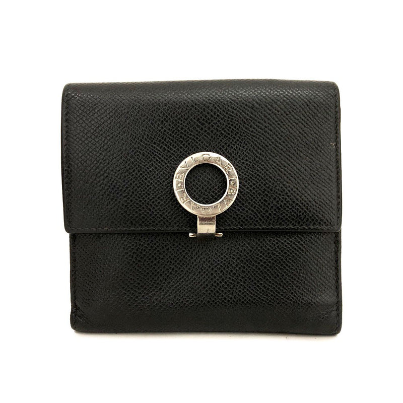 Bvlgari Clip Leather Bifold Wallet