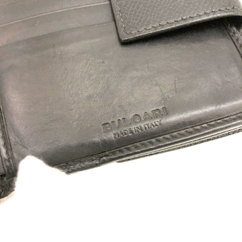 Bvlgari Clip Leather Bifold Wallet
