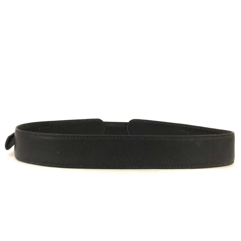Celine Horse Carriage Black Leather Belt