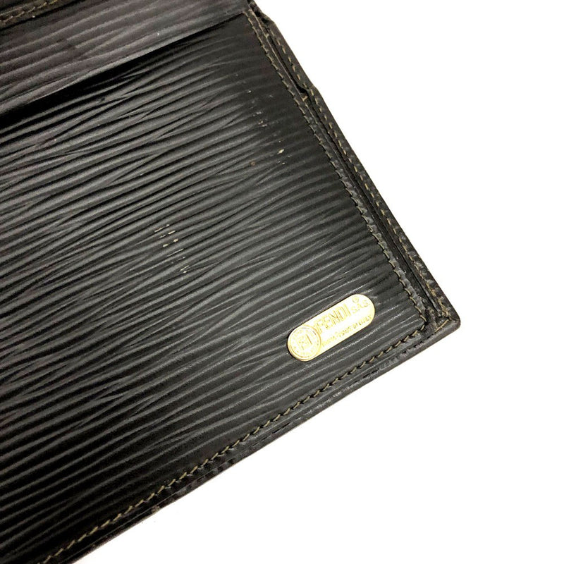 Fendi Zucca Canvas Leather Long Trifold