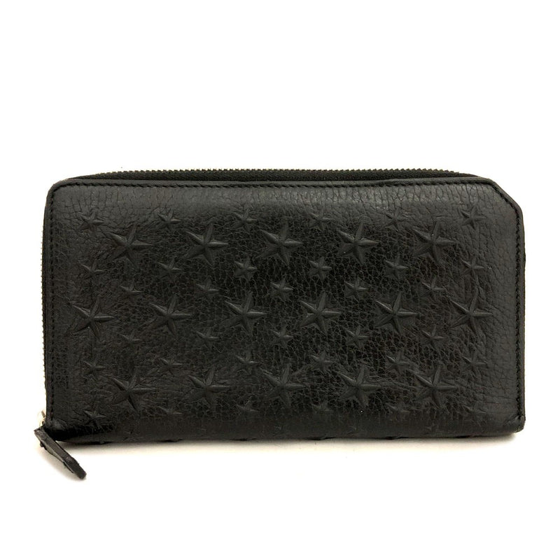Jimmy Choo Star Embossed Leather Zip