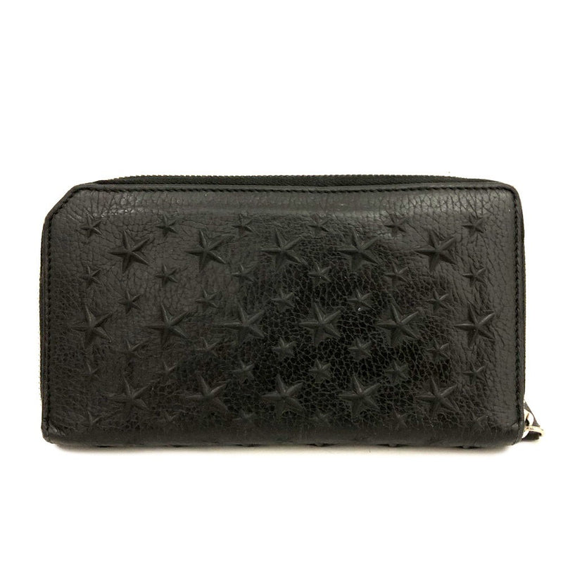 Jimmy Choo Star Embossed Leather Zip