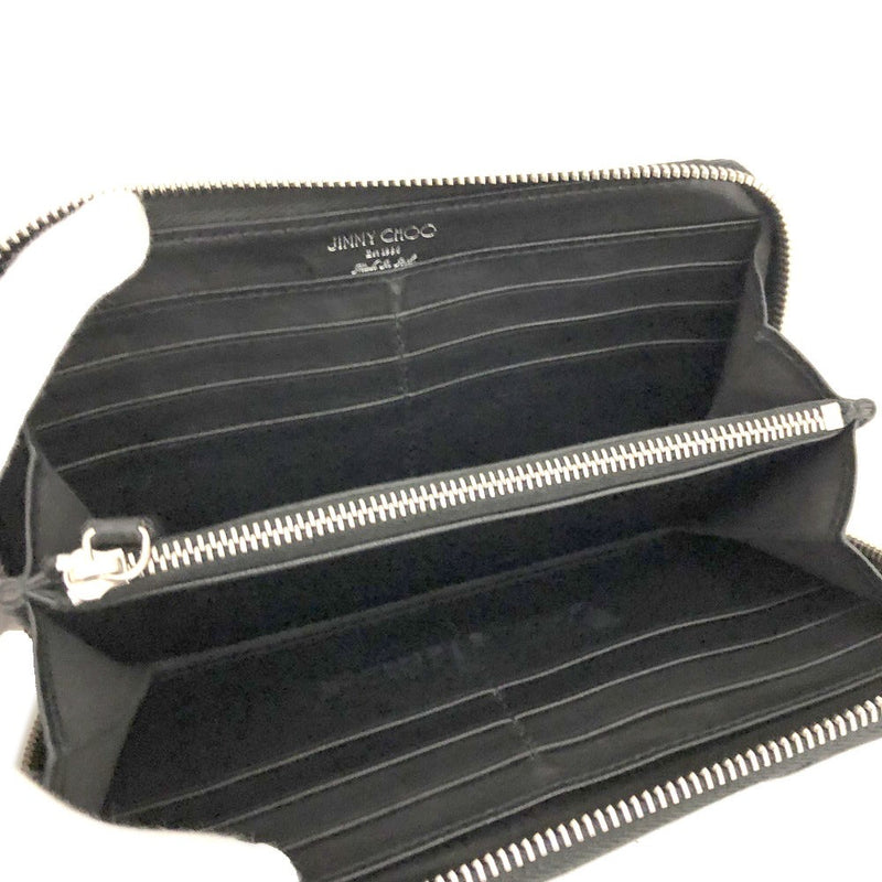 Jimmy Choo Star Embossed Leather Zip