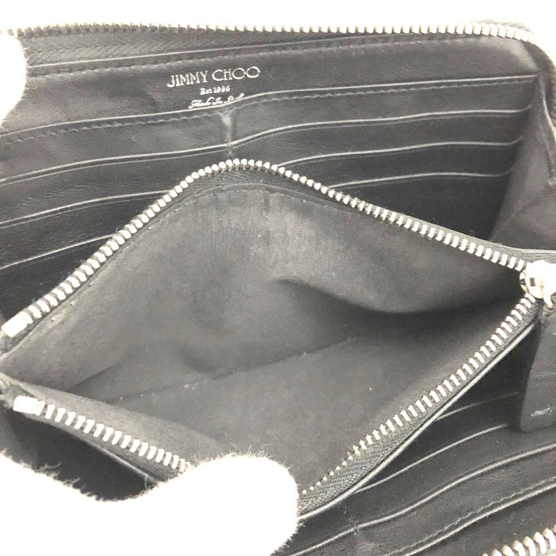 Jimmy Choo Star Embossed Leather Zip