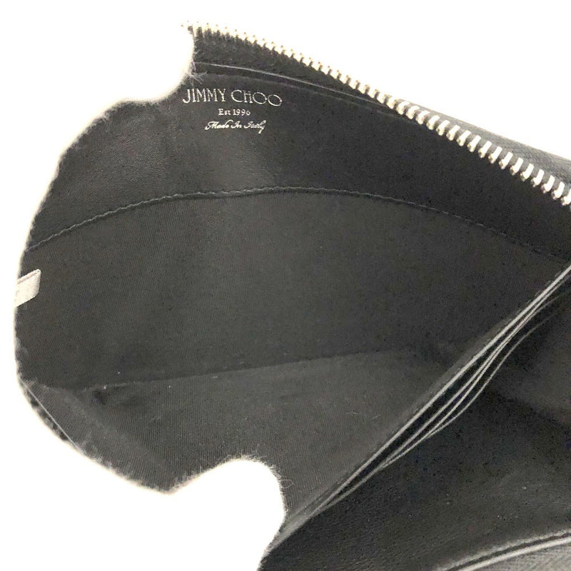 Jimmy Choo Star Embossed Leather Zip
