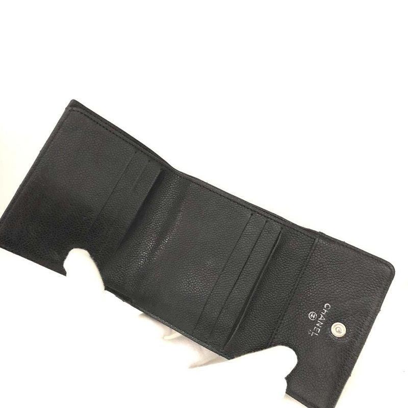 Chanel Quilted Grained Calf Skin Trifold