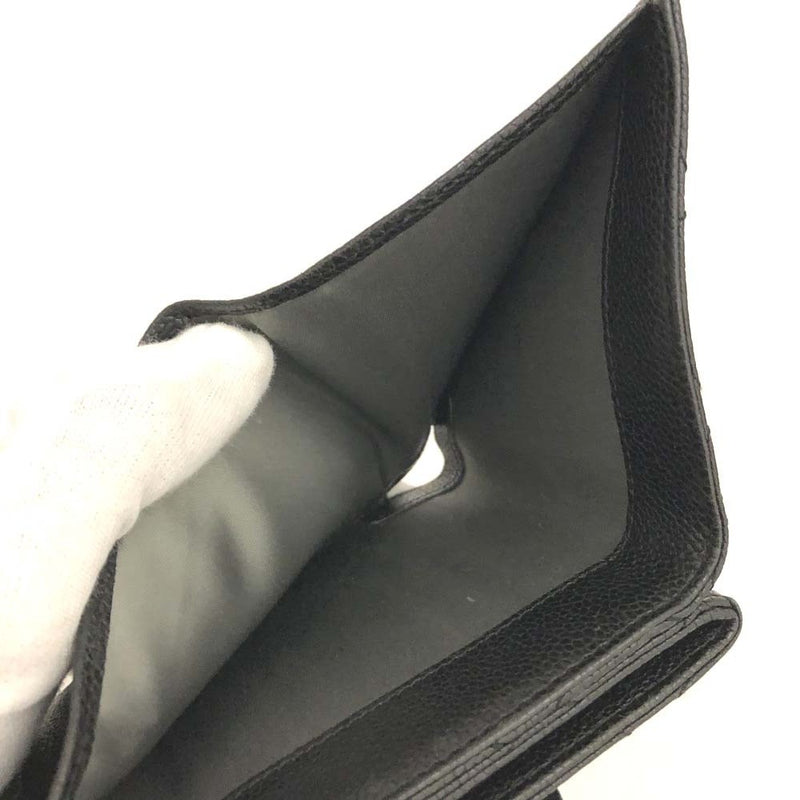 Chanel Quilted Grained Calf Skin Trifold