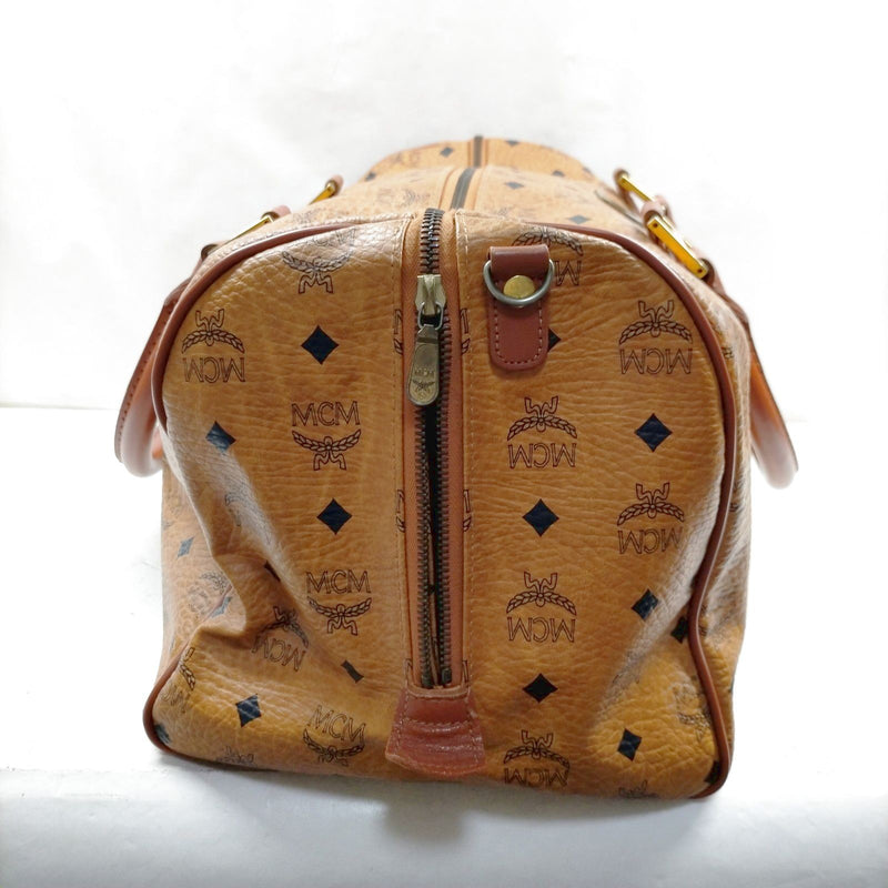 Mcm Hand Bag Brown Pvc