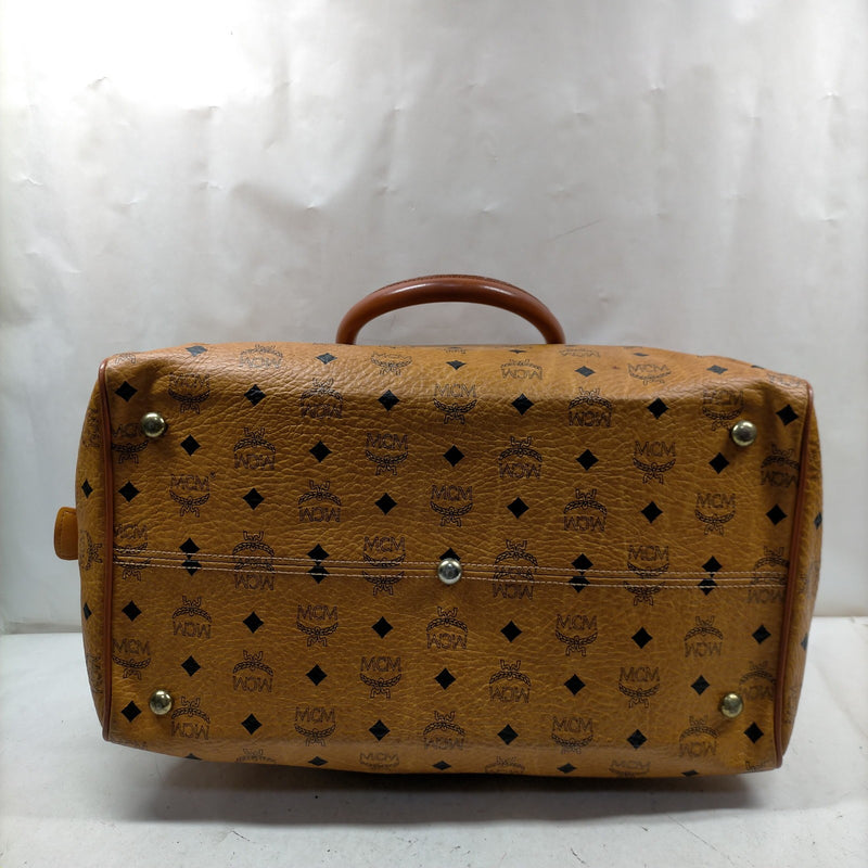 Mcm Hand Bag Brown Pvc