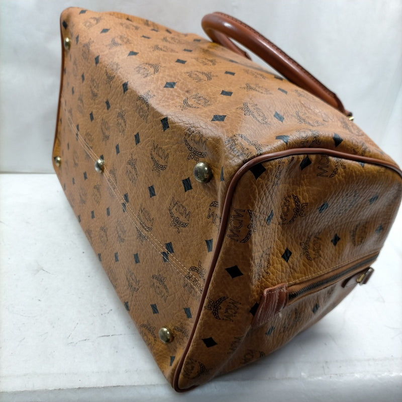 Mcm Hand Bag Brown Pvc