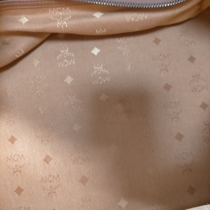 Mcm Hand Bag Brown Pvc