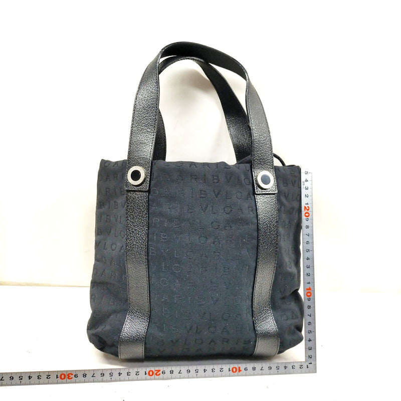 Bvlgari Hand Bag Black Nylon