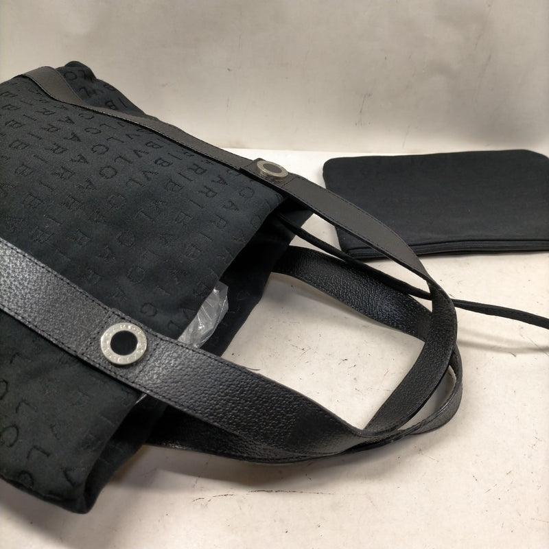 Bvlgari Hand Bag Black Nylon