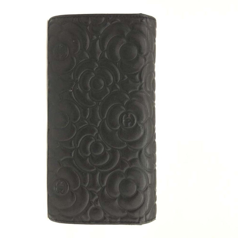 Chanel Camellia Cc Logo Lambskin Long