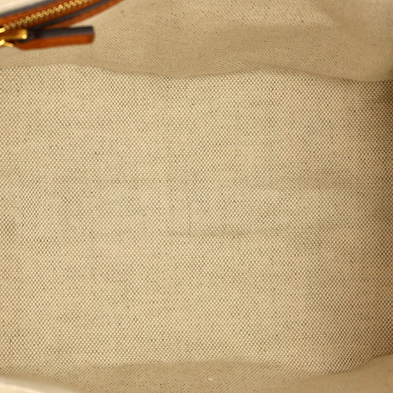 Gucci Interlocking G Web Tote Canvas