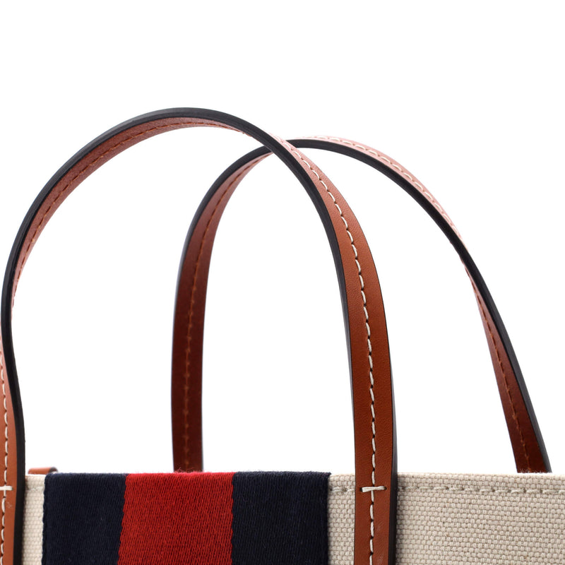 Gucci Interlocking G Web Tote Canvas