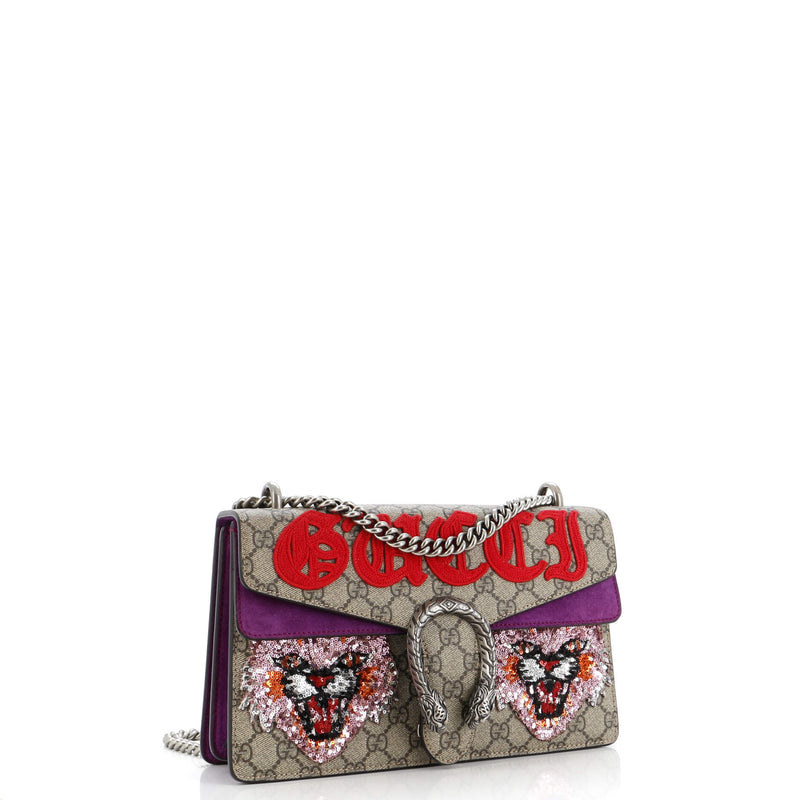 Gucci Dionysus Bag Embroidered Gg Coated