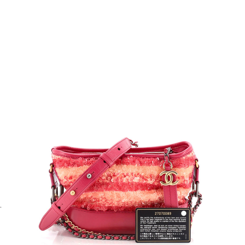 Chanel Gabrielle Hobo Sequins Small