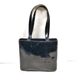 Chanel Tote Bag Black Patent Leather