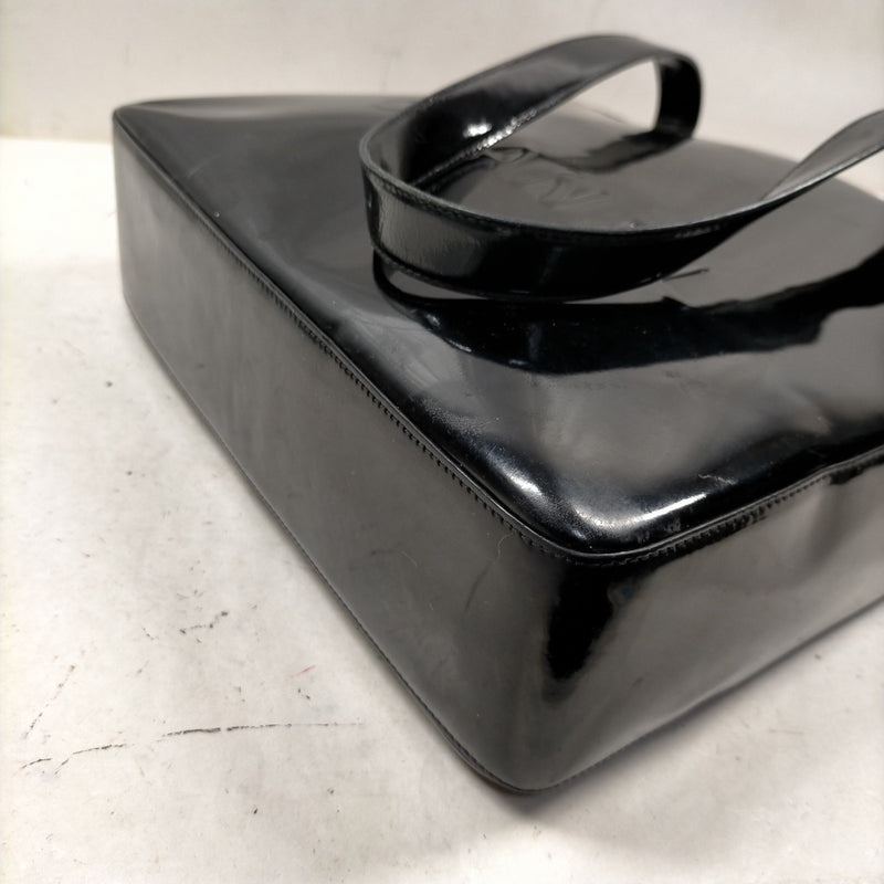 Chanel Tote Bag Black Patent Leather