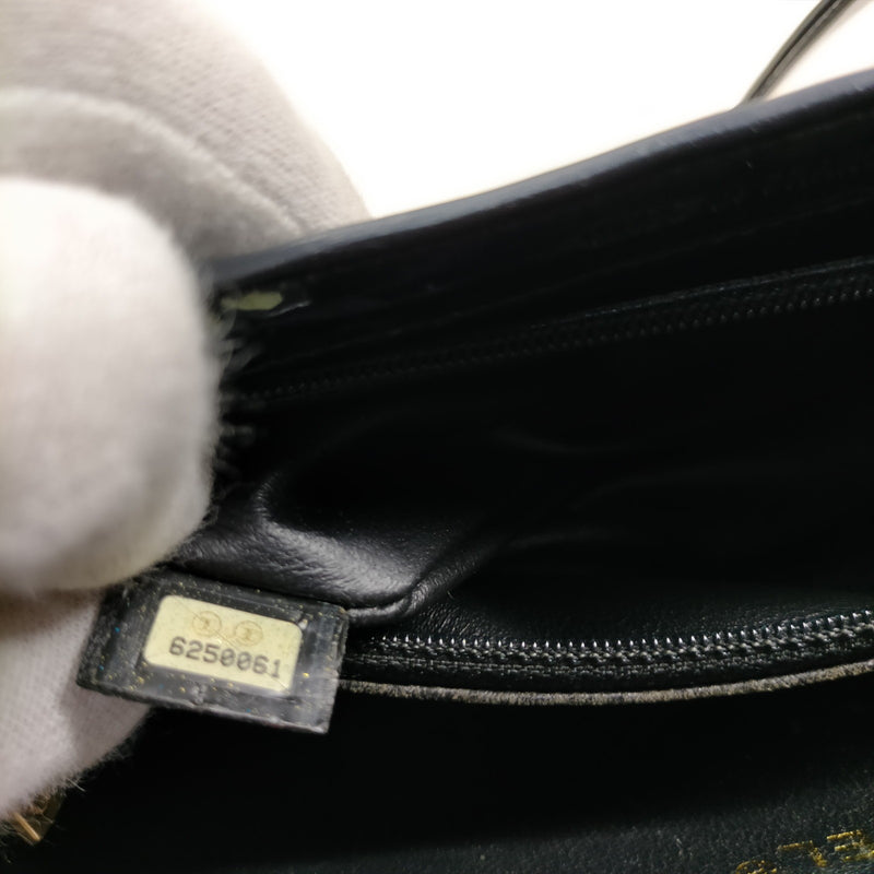 Chanel Tote Bag Black Patent Leather