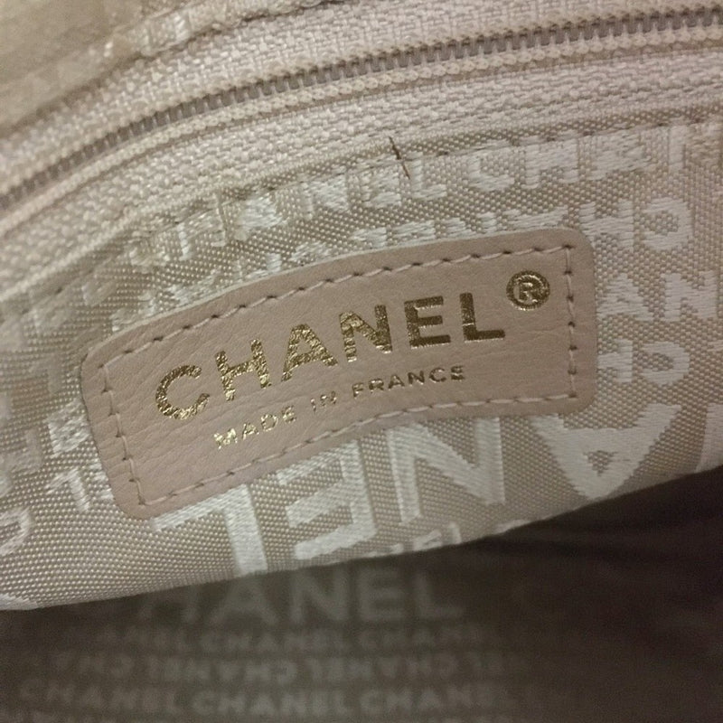 Chanel Choco Bar Cc Logo Lambskin Tote