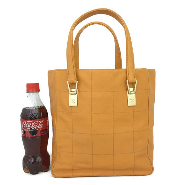 Chanel Choco Bar Cc Logo Lambskin Tote