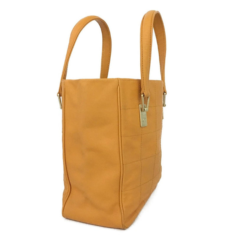 Chanel Choco Bar Cc Logo Lambskin Tote