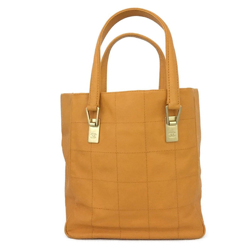Chanel Choco Bar Cc Logo Lambskin Tote