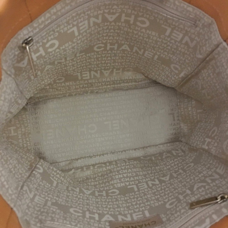Chanel Choco Bar Cc Logo Lambskin Tote