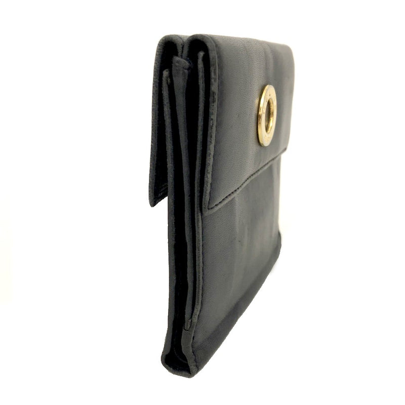 Celine Circle Logo Leather Bifold Wallet