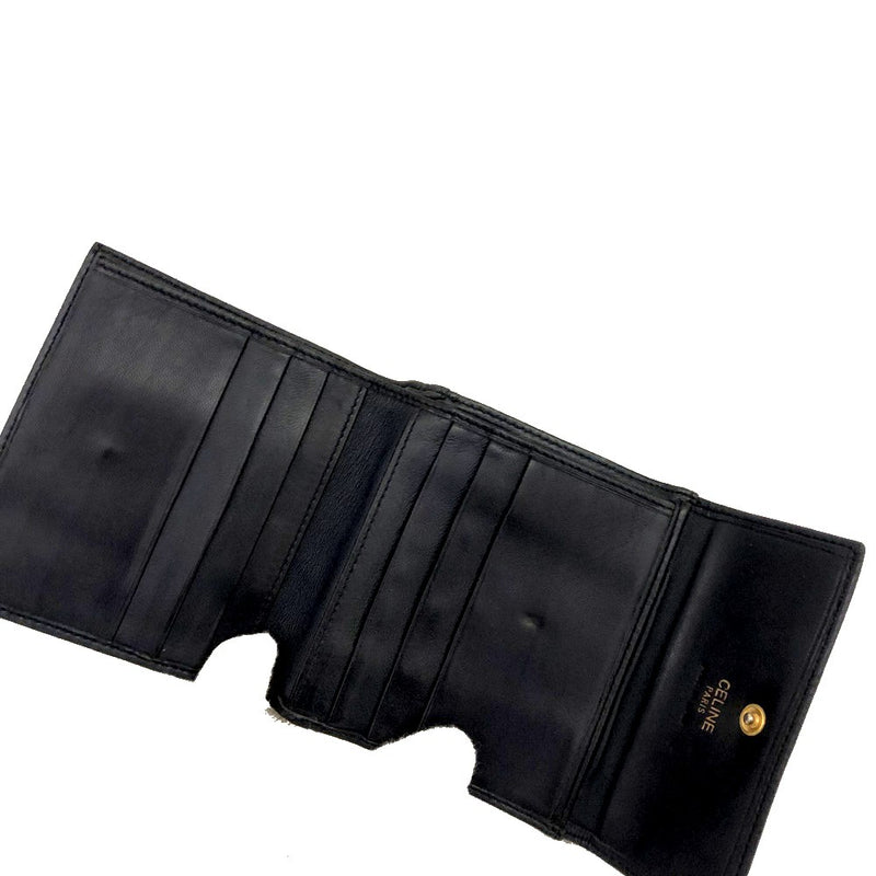 Celine Circle Logo Leather Bifold Wallet