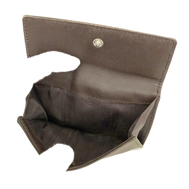 Prada Logo Plate Nylon Bifold Wallet