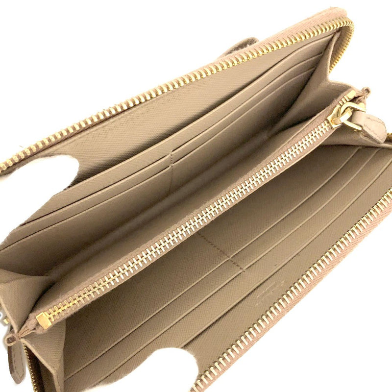 Prada Saffiano Ribbon Leather Zip Around
