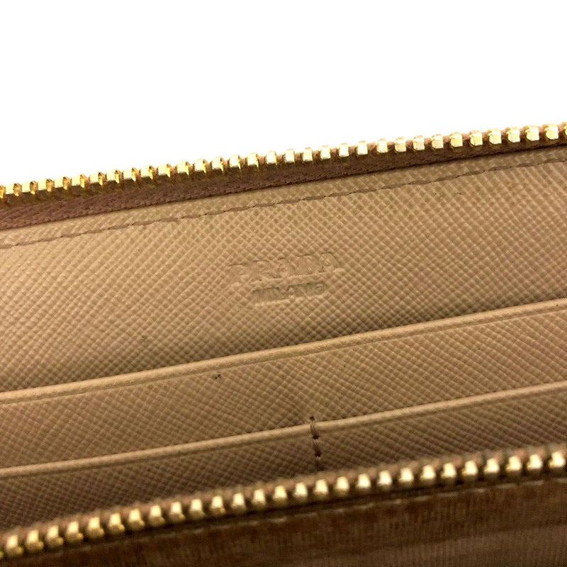 Prada Saffiano Ribbon Leather Zip Around