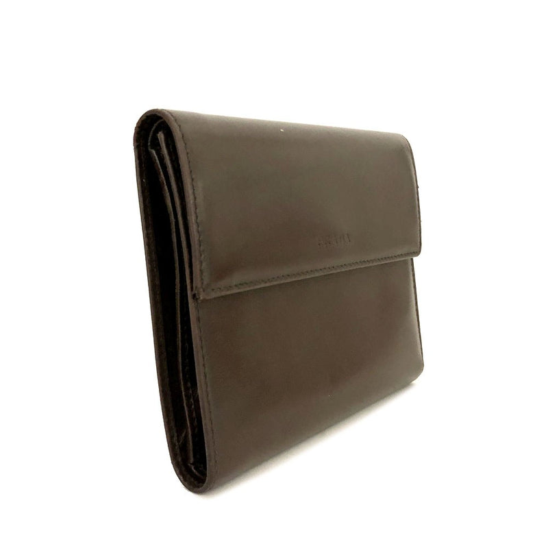Prada Logo Leather Trifold Wallet