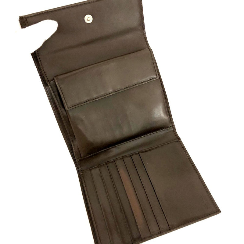 Prada Logo Leather Trifold Wallet