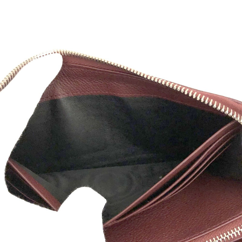 Saint Laurent Logo Leather Zip Around
