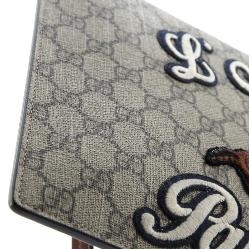 Gucci Zipped Pouch Leather With Applique