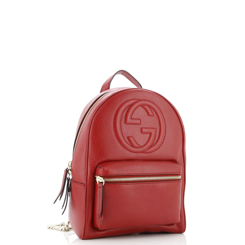 Gucci Soho Chain Backpack Leather