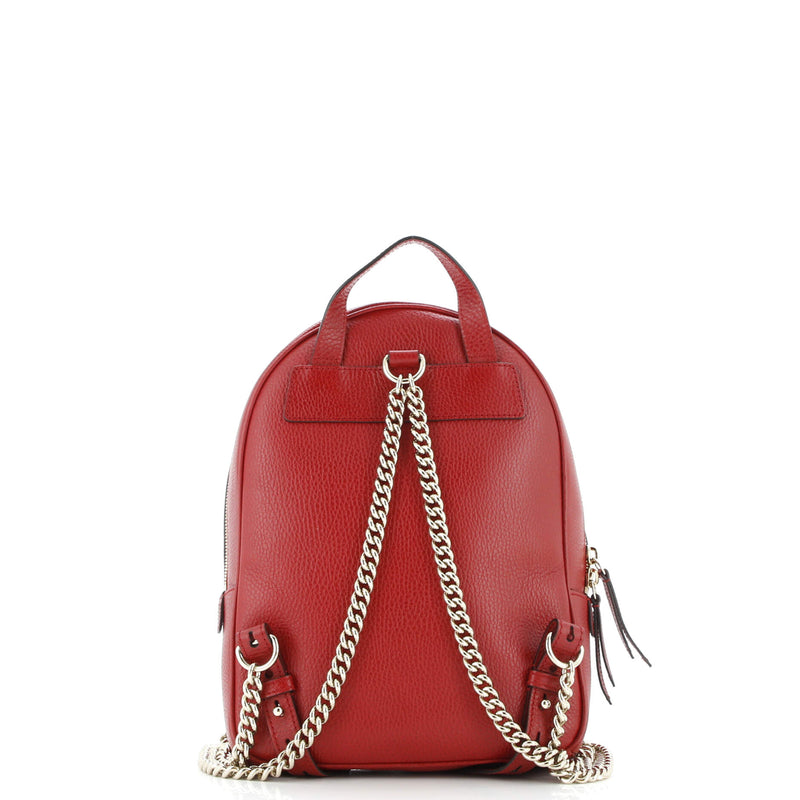 Gucci Soho Chain Backpack Leather
