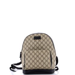 Gucci Zip Pocket Backpack Gg Coated