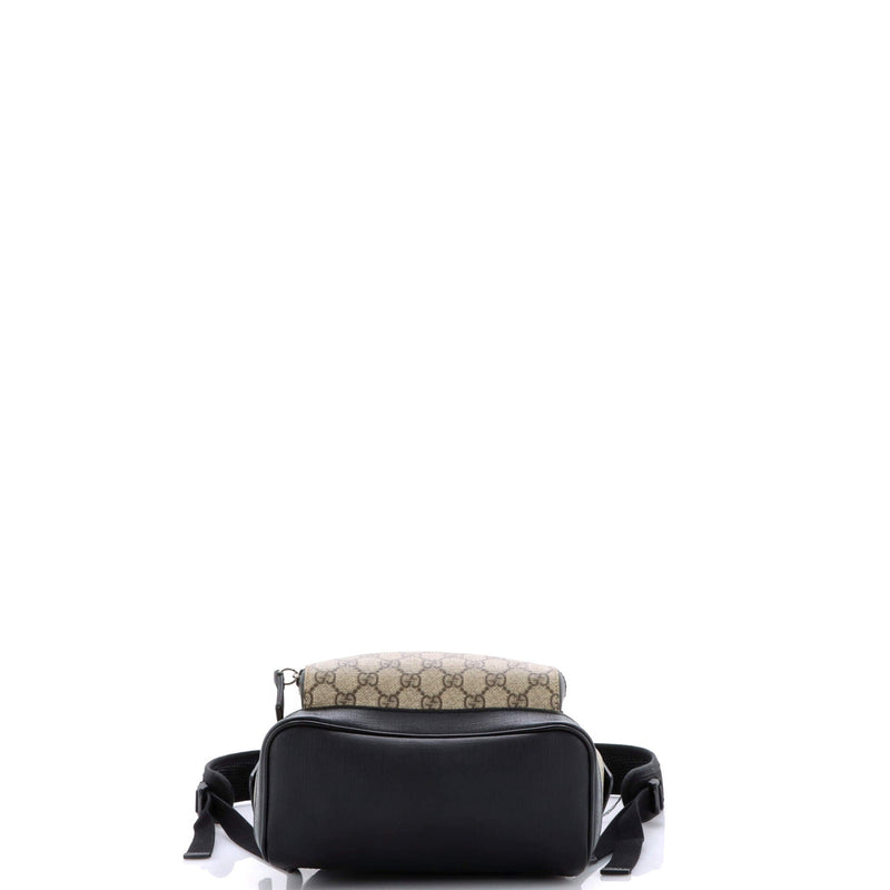 Gucci Zip Pocket Backpack Gg Coated