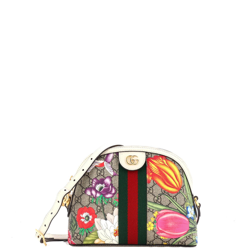 Gucci Ophidia Dome Shoulder Bag Flora Gg