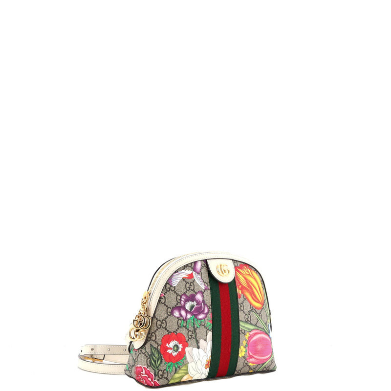 Gucci Ophidia Dome Shoulder Bag Flora Gg