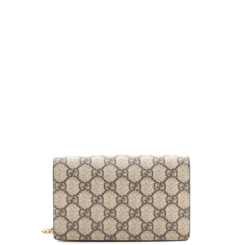 Gucci Cherries Wallet On Chain Gg Coated