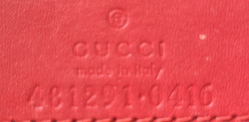 Gucci Cherries Wallet On Chain Gg Coated