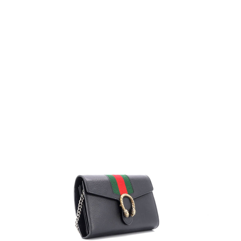 Gucci Dionysus Web Chain Wallet Leather