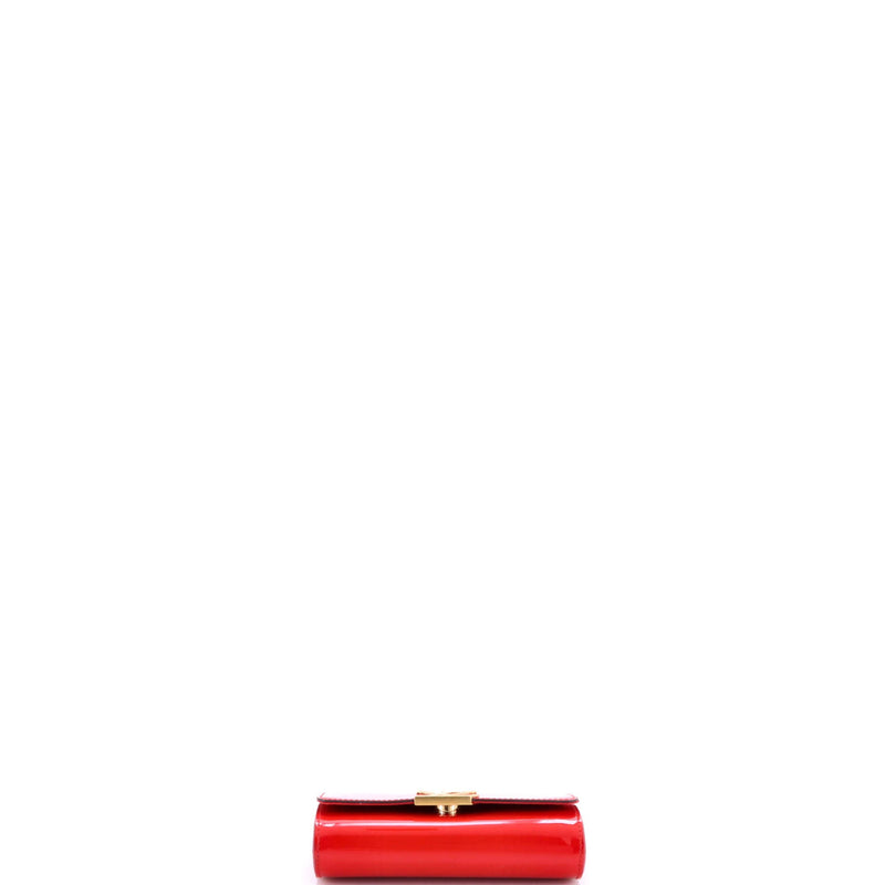 Louis Vuitton Chain Louise Clutch Patent